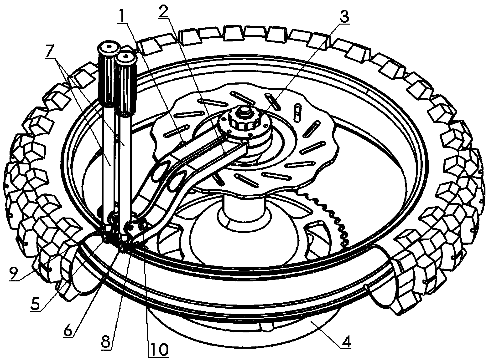 一种轮胎快速拆卸装置专利图
