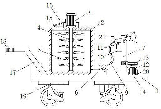 一种农业机械用施肥装置专利图