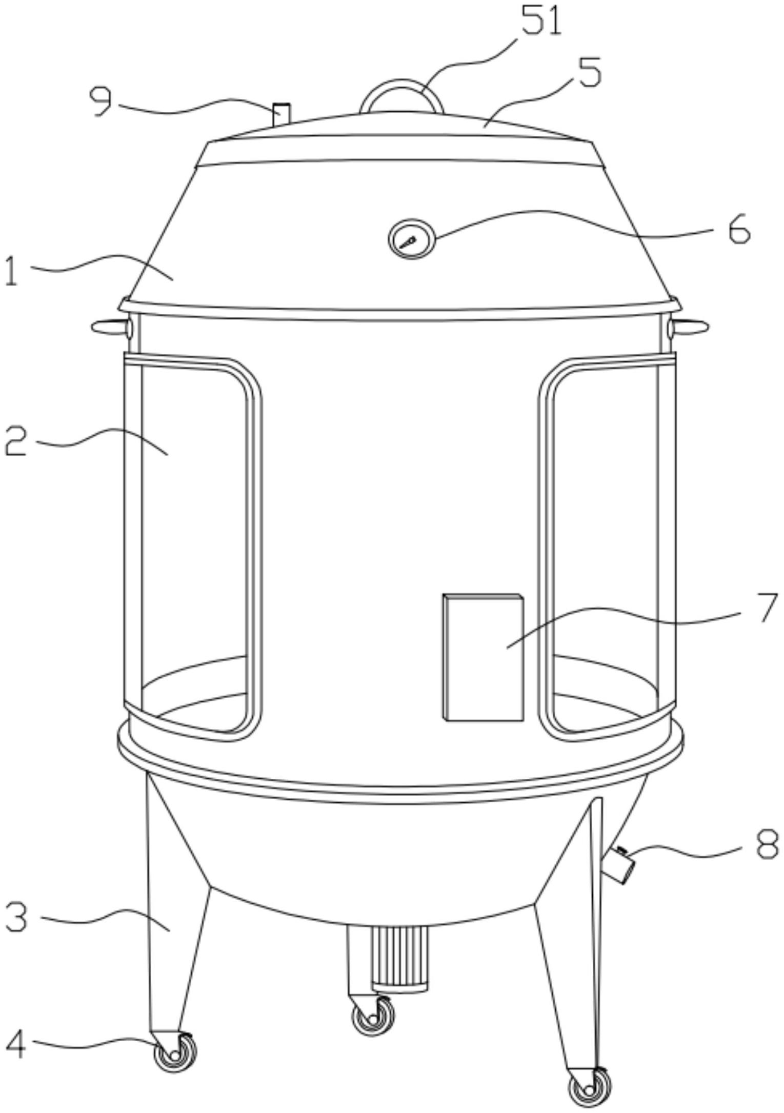 一种带清理功能的烤鸭炉专利图