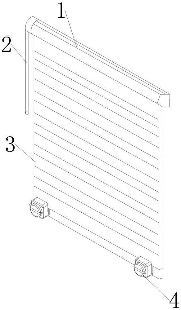 一种百叶窗帘用固定结构专利图