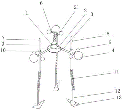 一种叶轮式增氧机专利图