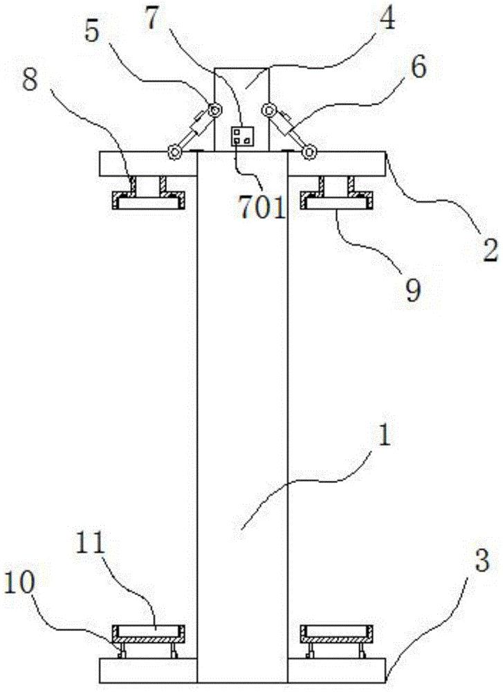一种翻盖式净水器滤芯固定装置专利图