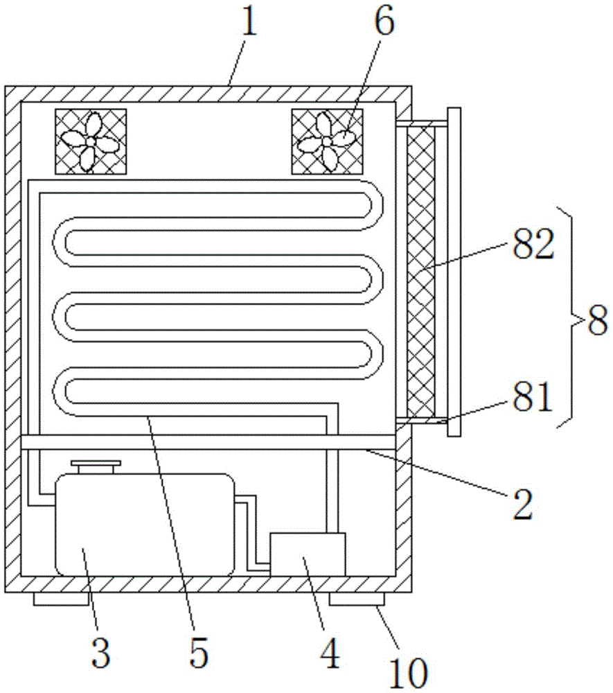 一种散热性能好的计算机机箱专利图