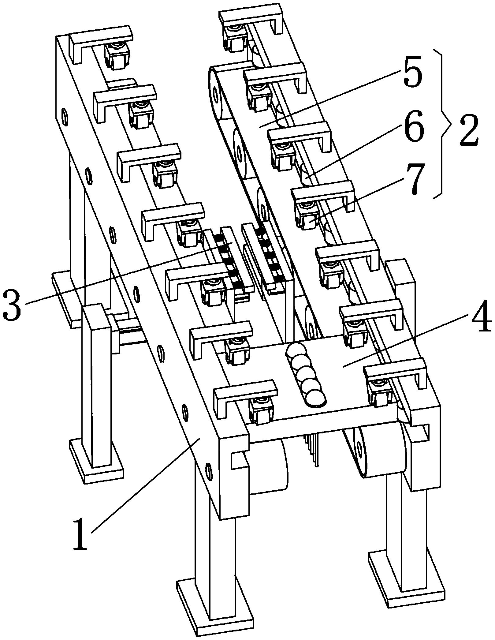 一种稳定切脚的LED切脚机专利图