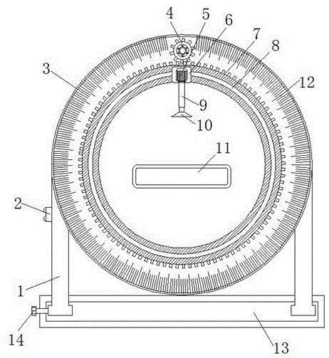 一种高稳定性工业设计打磨装置专利图