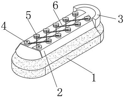 一种暗扣连接的鞋专利图