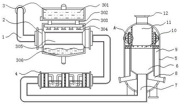 一种钢板加工用废气回收处理装置专利图