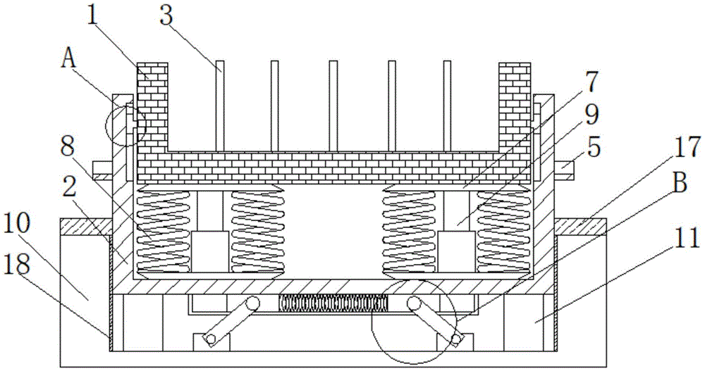 一种具有防震效果的浇筑式建筑基座专利图