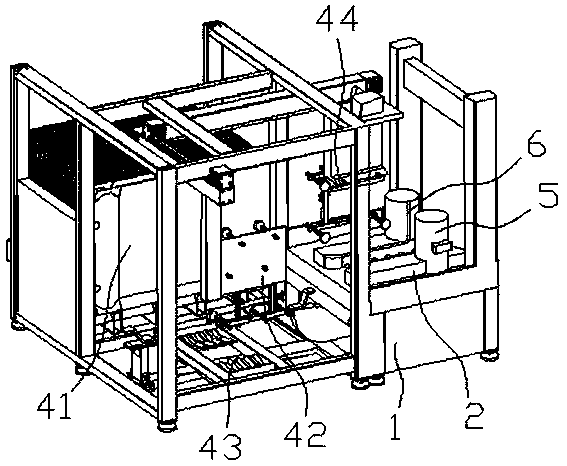 一种能够开箱的条状饮料装箱机专利图