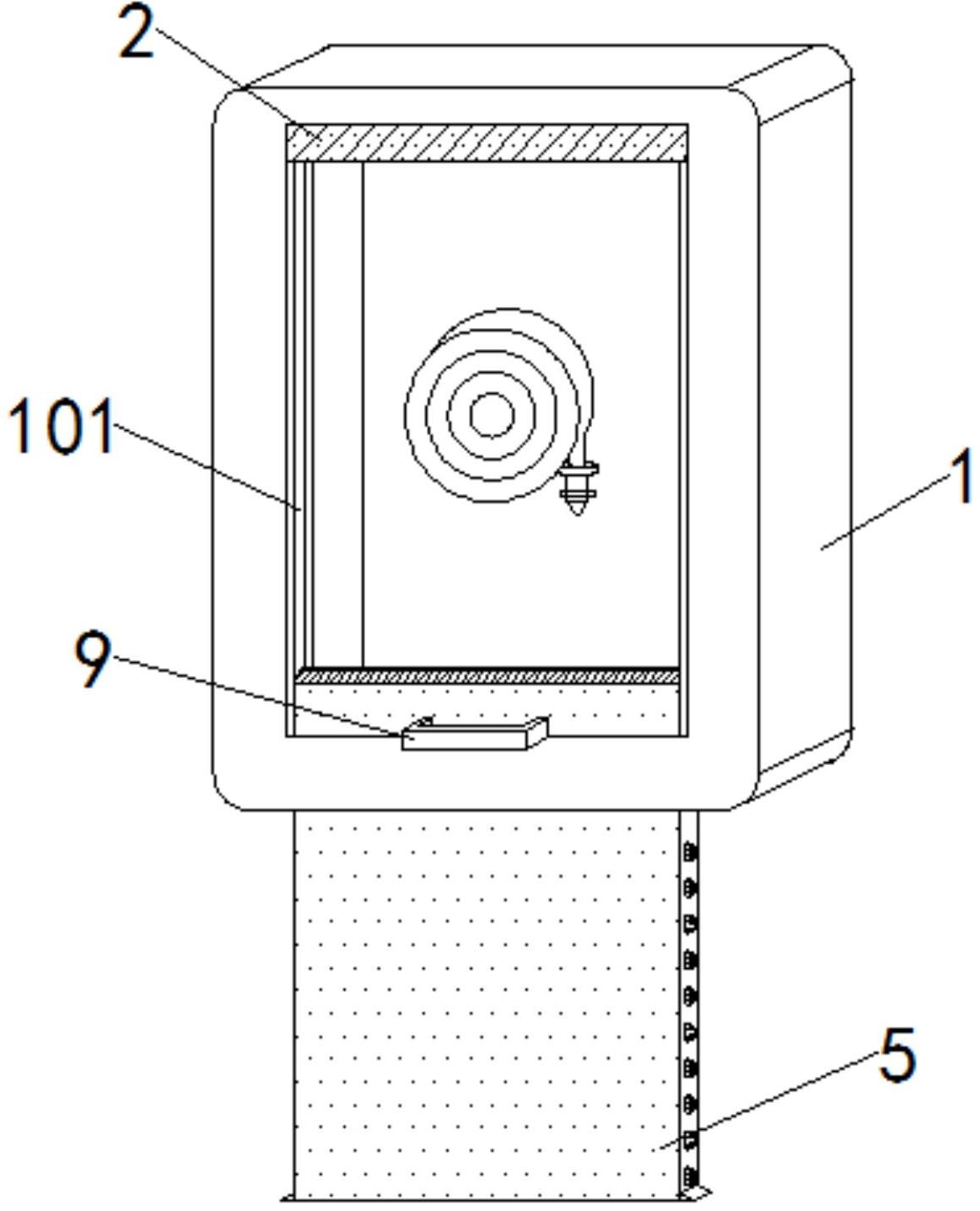 一种防止生锈卡顿的消防箱专利图