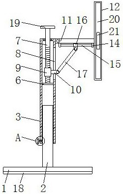 一种适用性强的CAD图纸展示架专利图