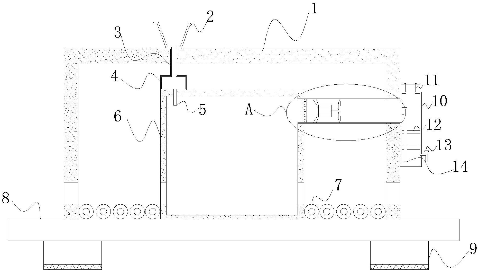 一种不锈钢打磨车床降温装置专利图