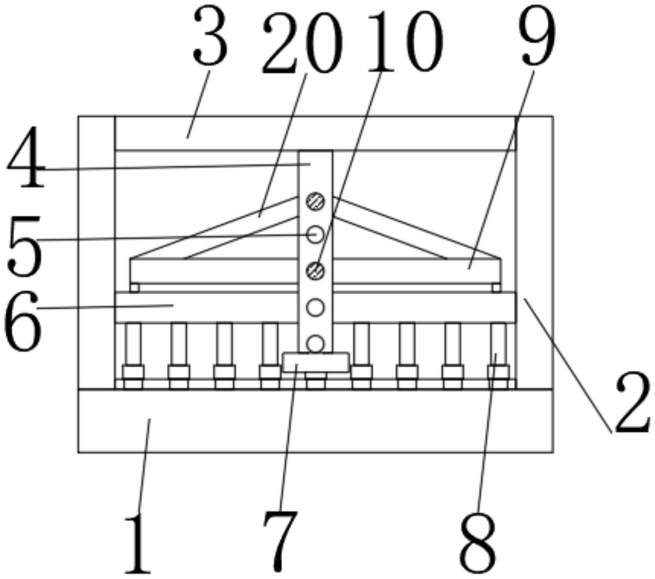 一种纸盒四面包边机固定结构专利图