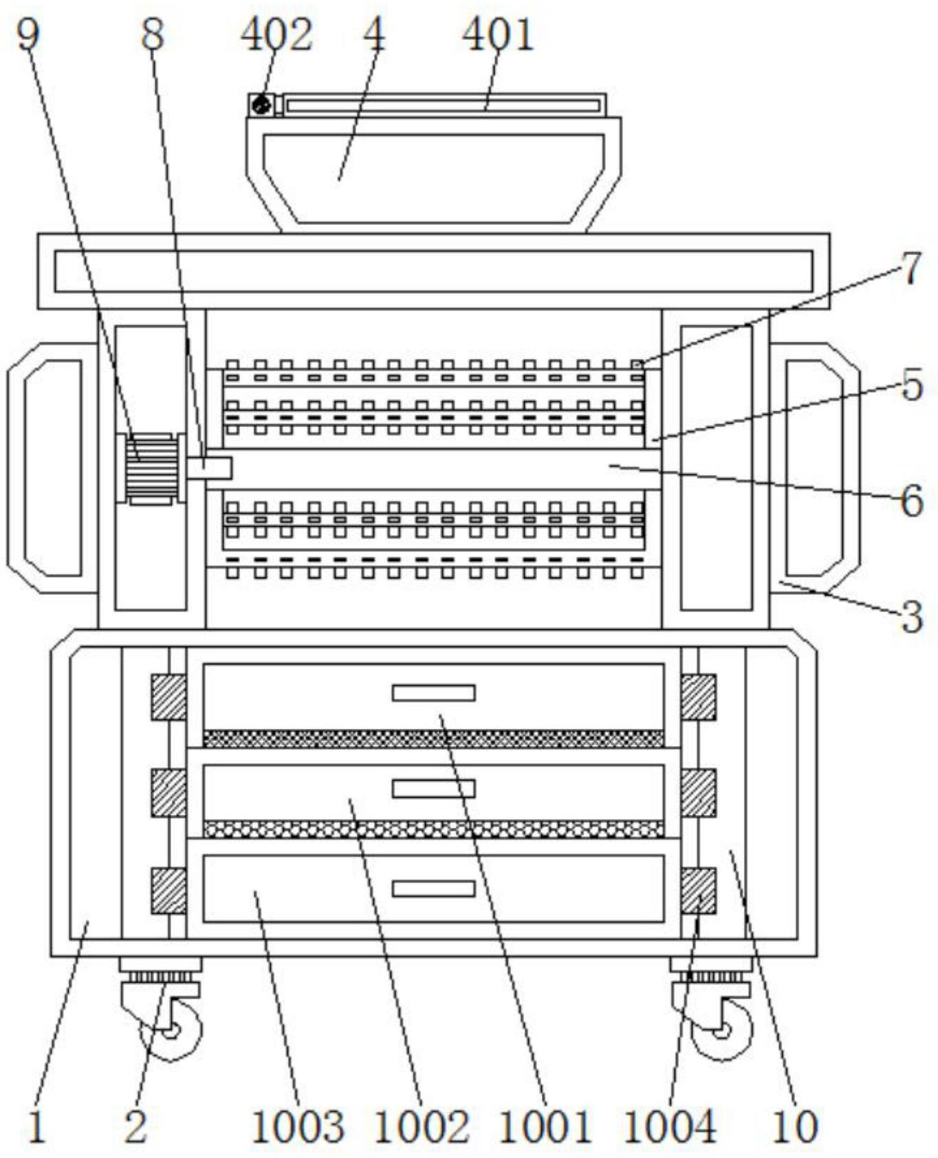 一种玉米机械加工刨粒装置专利图