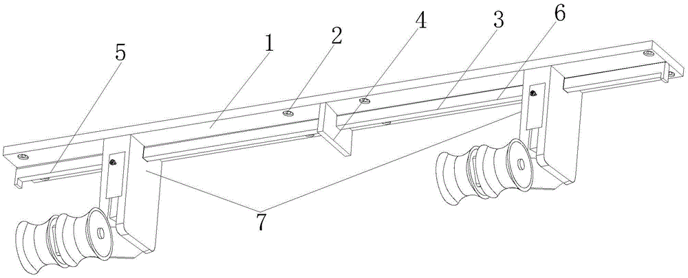 一种改进型建筑装饰板加工装置的压紧轮机构专利图
