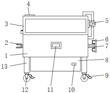 一种空气净化器用滤网的拆卸装置专利图