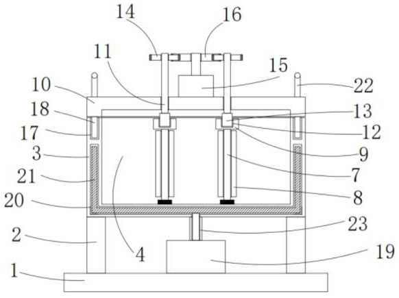 一种纺织面料生产用染色装置专利图