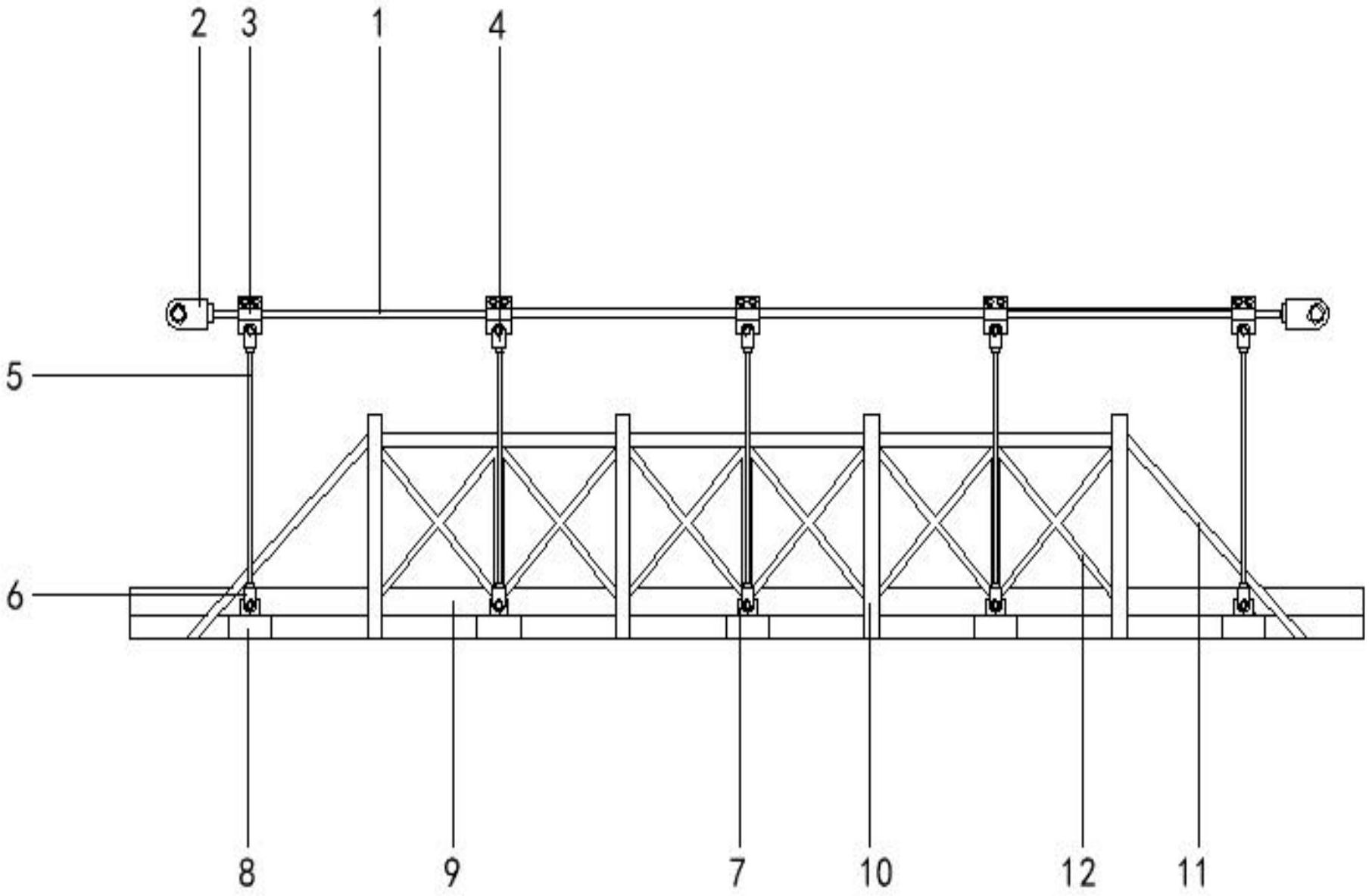 一种钢构人行悬索式吊桥专利图