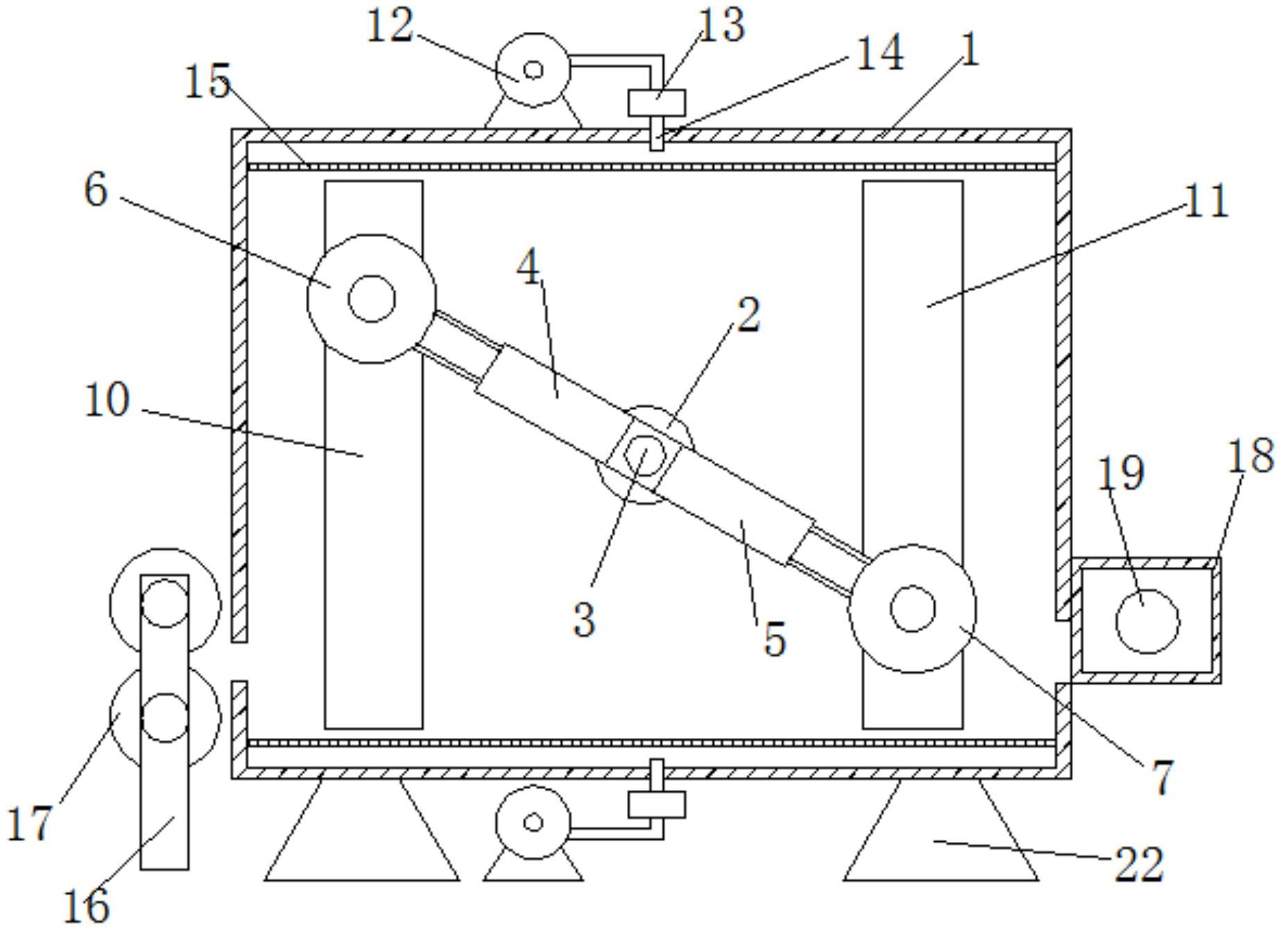 一种用于纺织的纺织品烘箱专利图