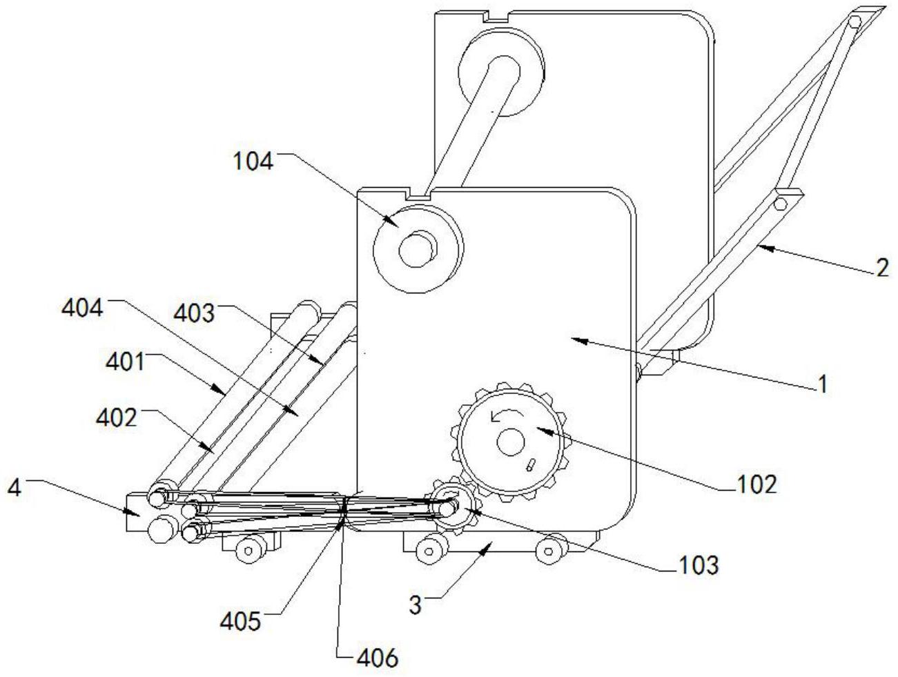 一种利用反作用力紧绳的线缆收揽器专利图