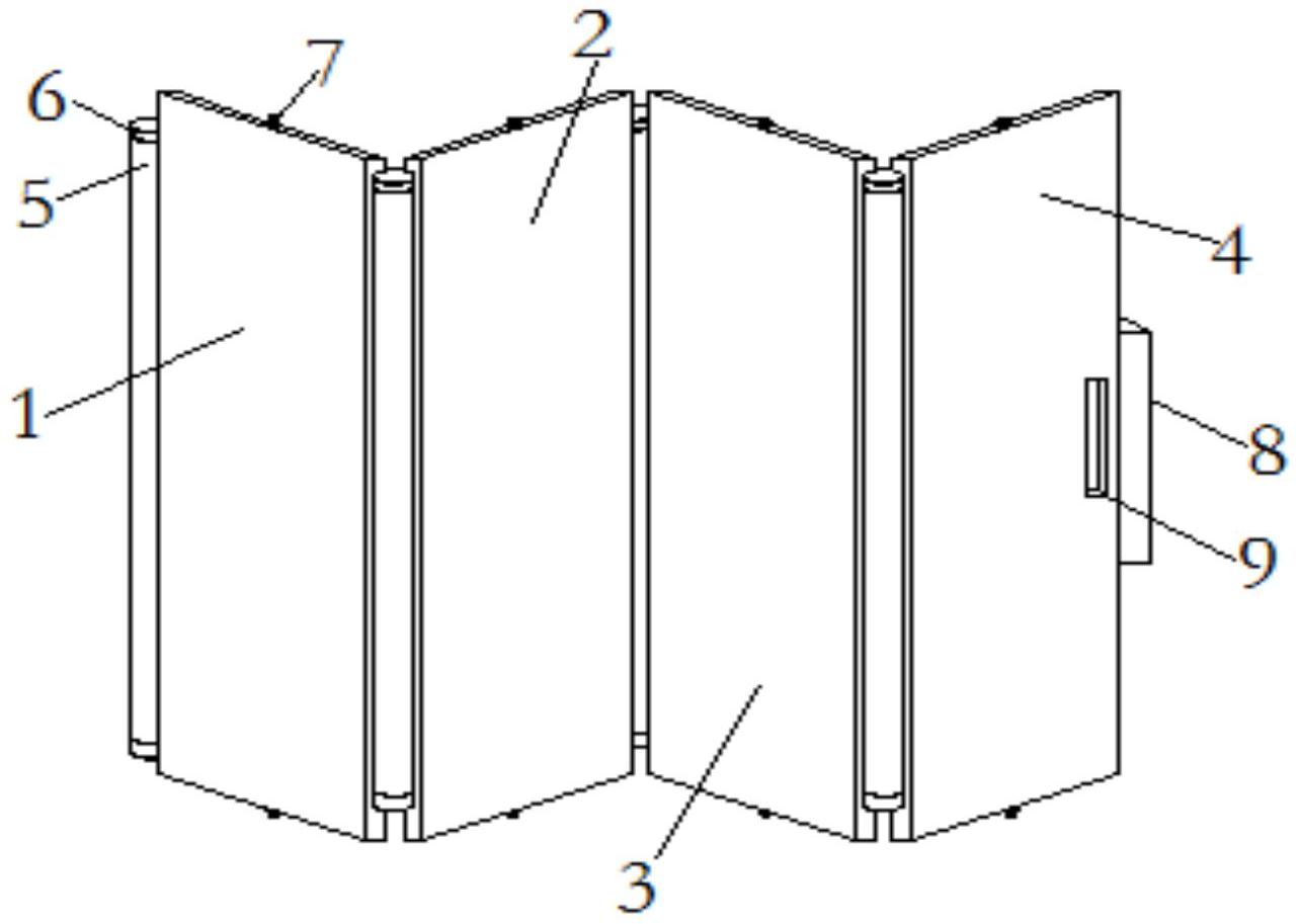 一种收纳式机床门结构专利图