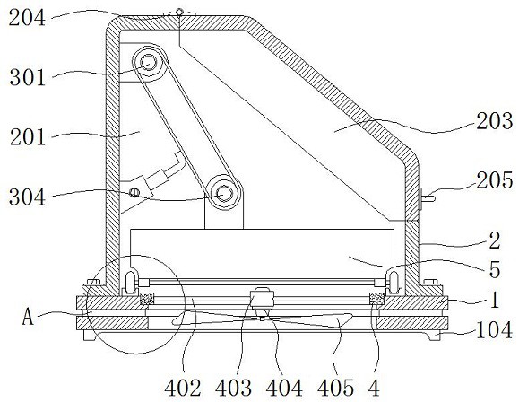 一种扳手加工用具有收集废料结构的打磨装置专利图