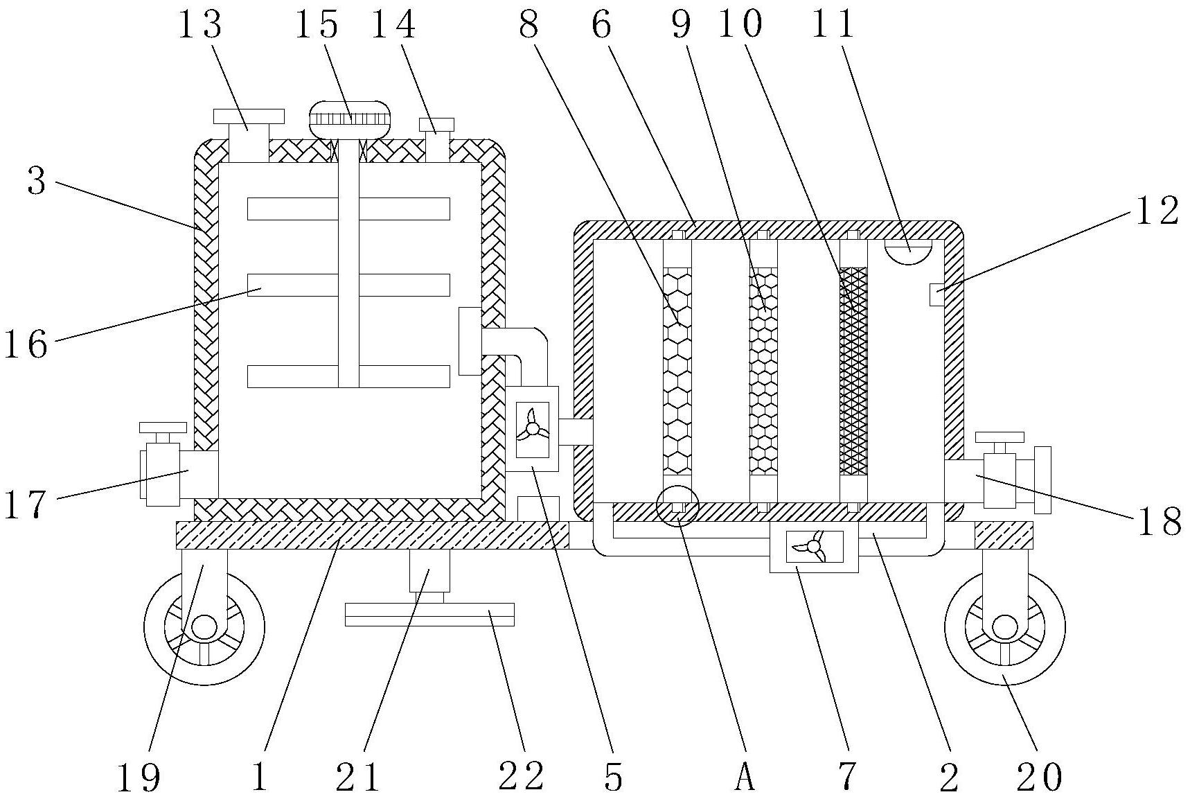 一种布料加工用污水处理器专利图