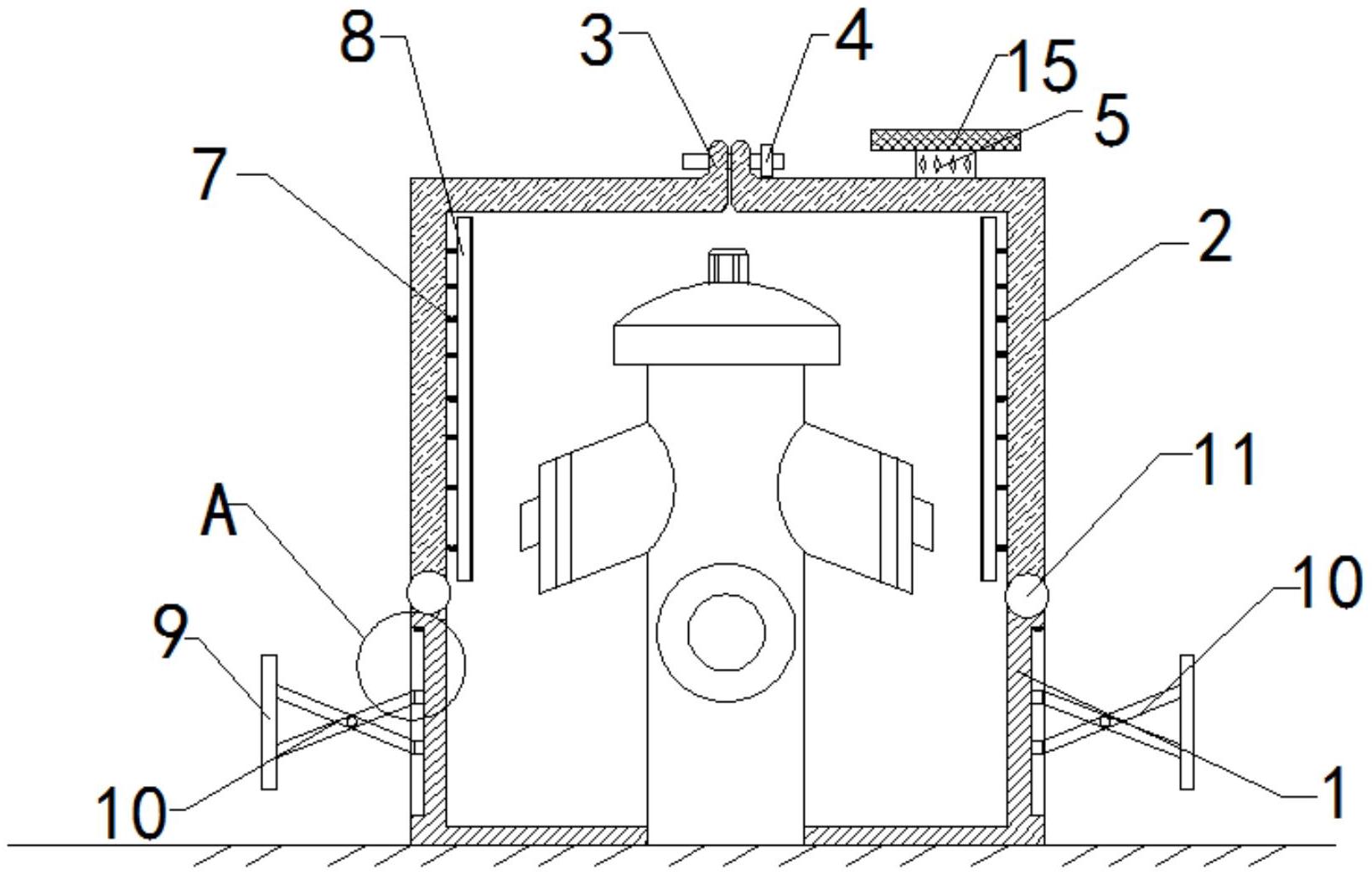 一种用于室外消防栓的保护结构专利图