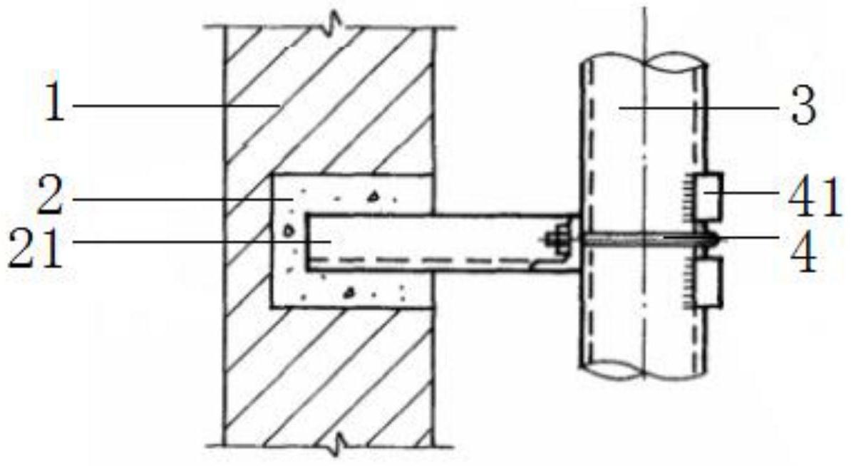 一种单立管固定管卡安装结构专利图