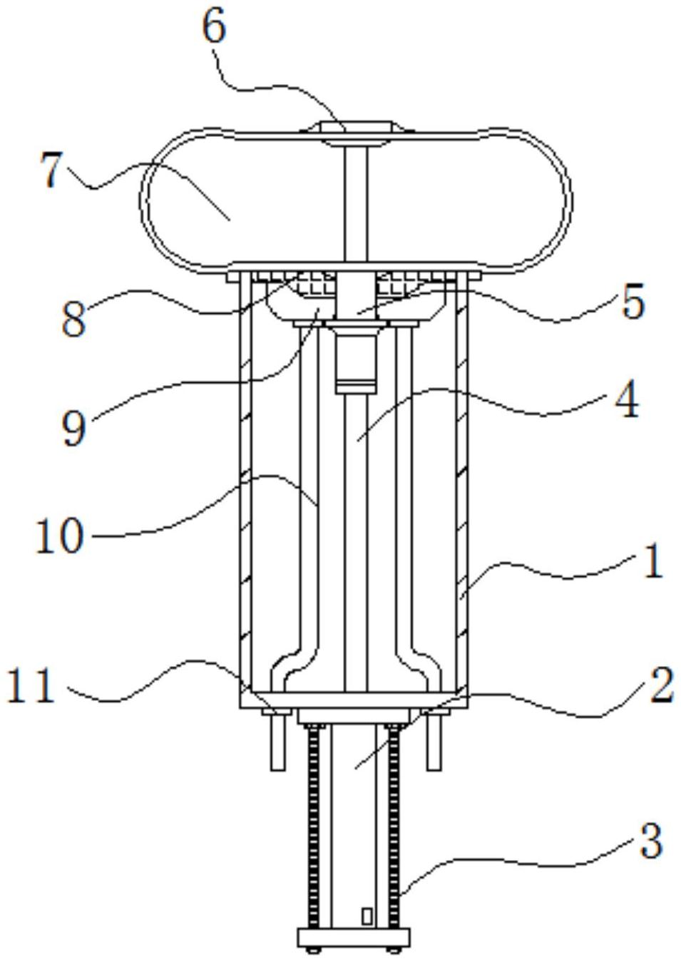 一种轮胎硫化机的胶囊操纵机构专利图