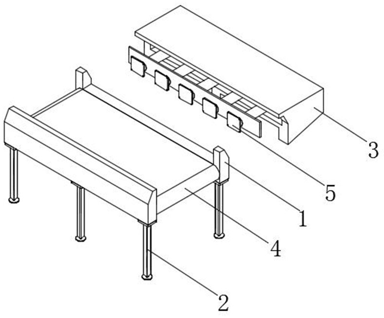 一种木板加工机械用加工台专利图