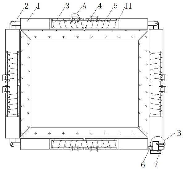 一种混凝土浇筑夹板用固定装置专利图
