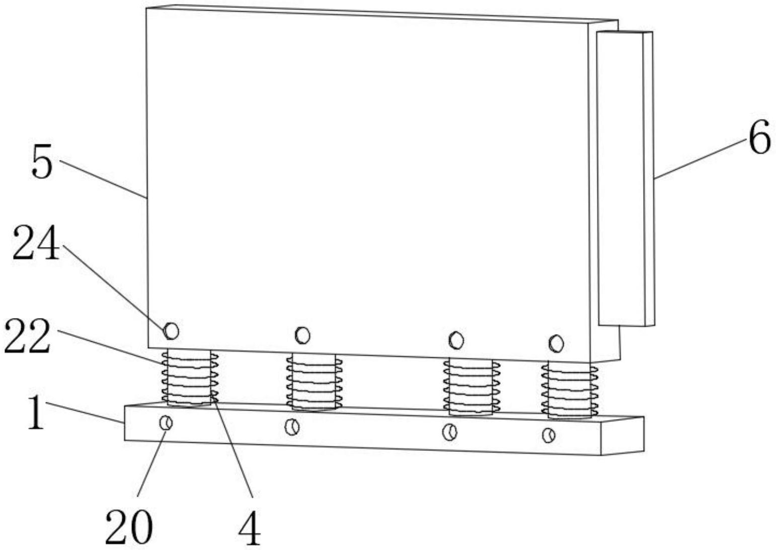 一种工程机械散热器的六安装点安装结构专利图
