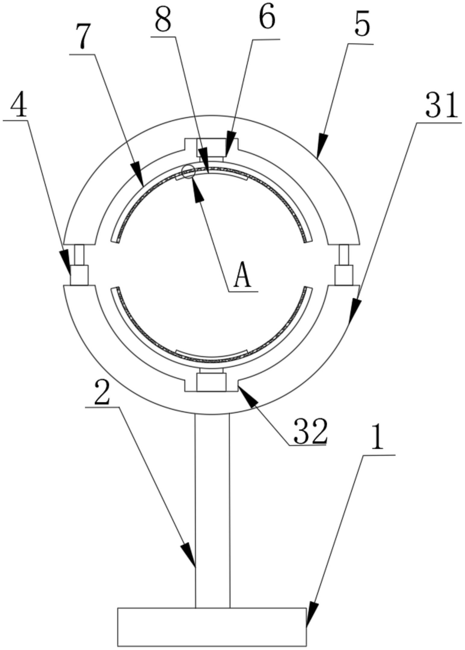 一种开关柜零件生产用的固定夹具专利图