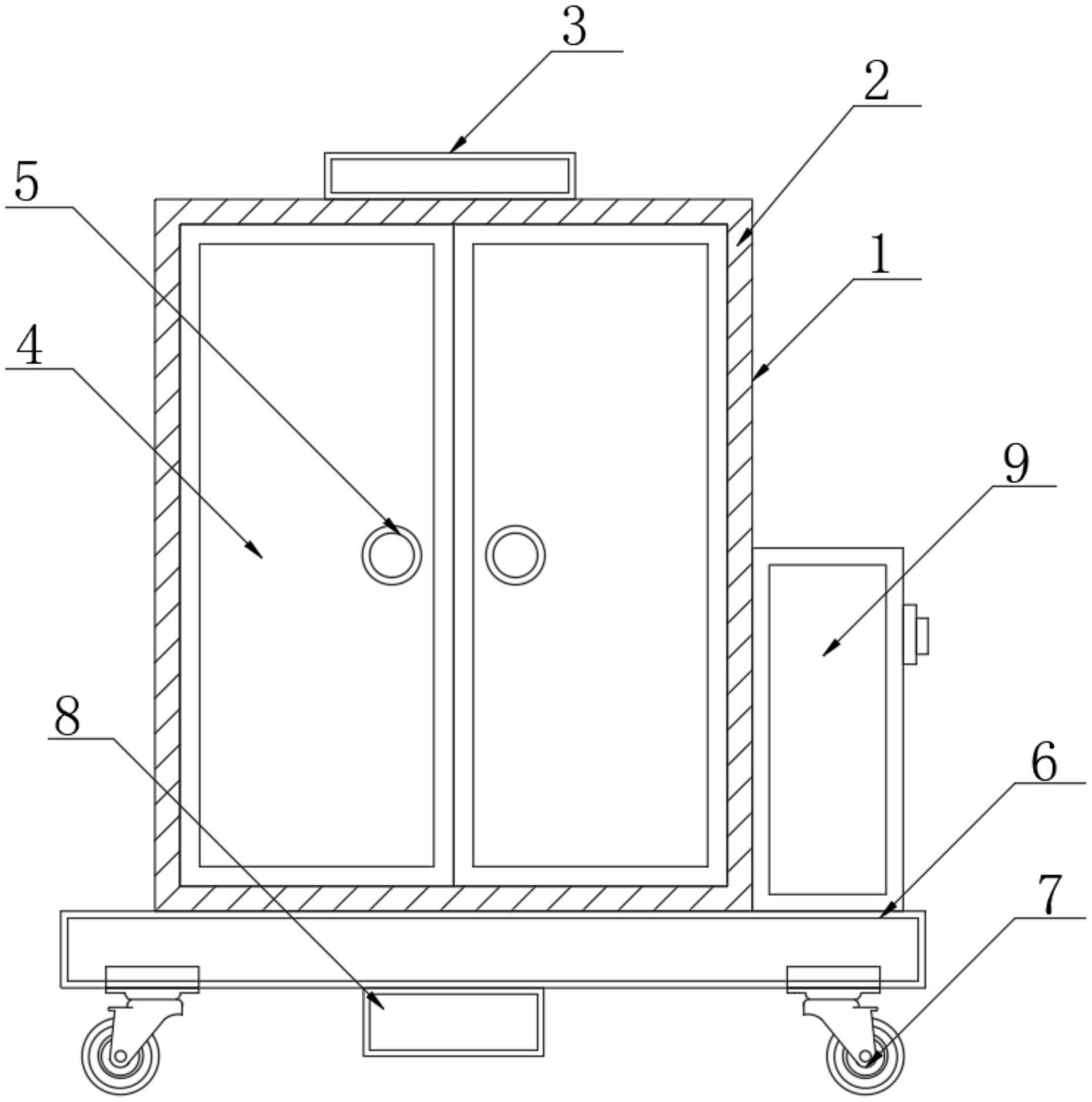 一种配电柜生产储存机构专利图