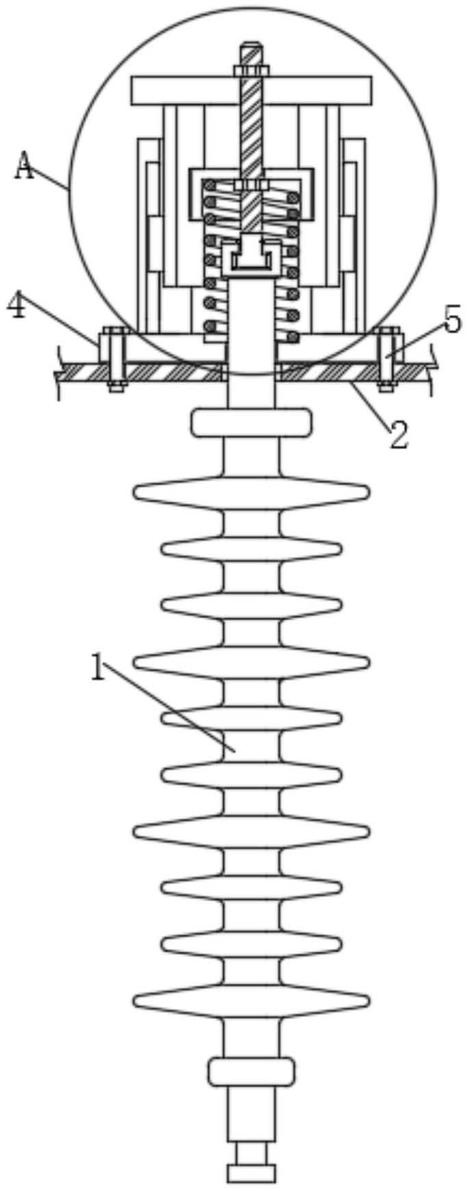 一种带减震装置的绝缘子专利图