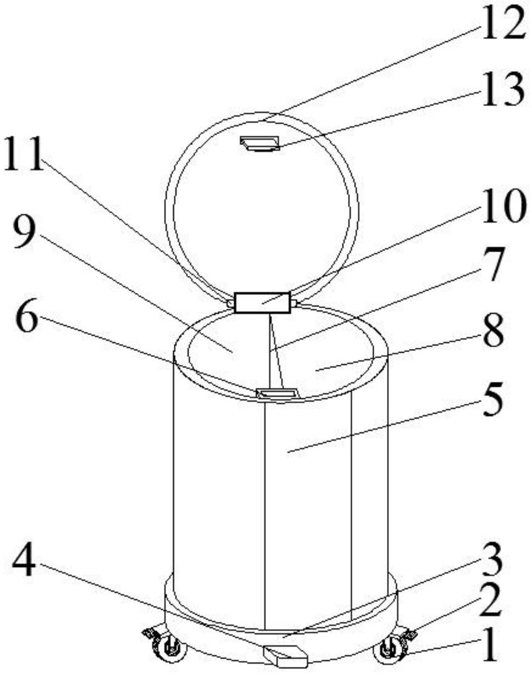 一种便于移动的环保垃圾桶专利图