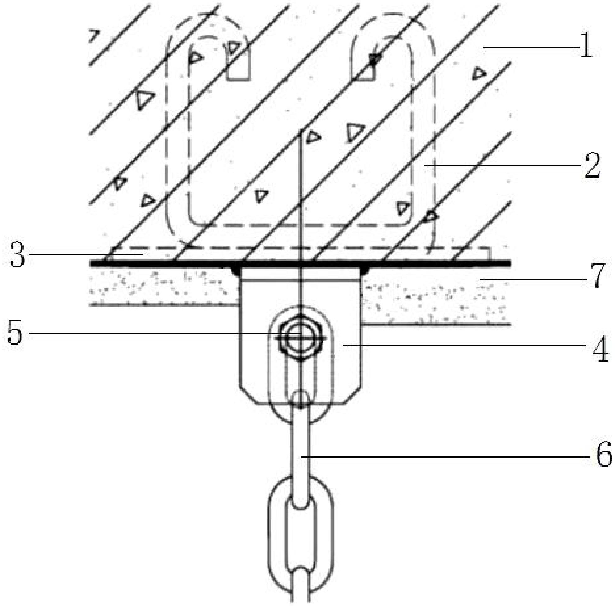 一种隧道防护门防脱链安装连接结构专利图