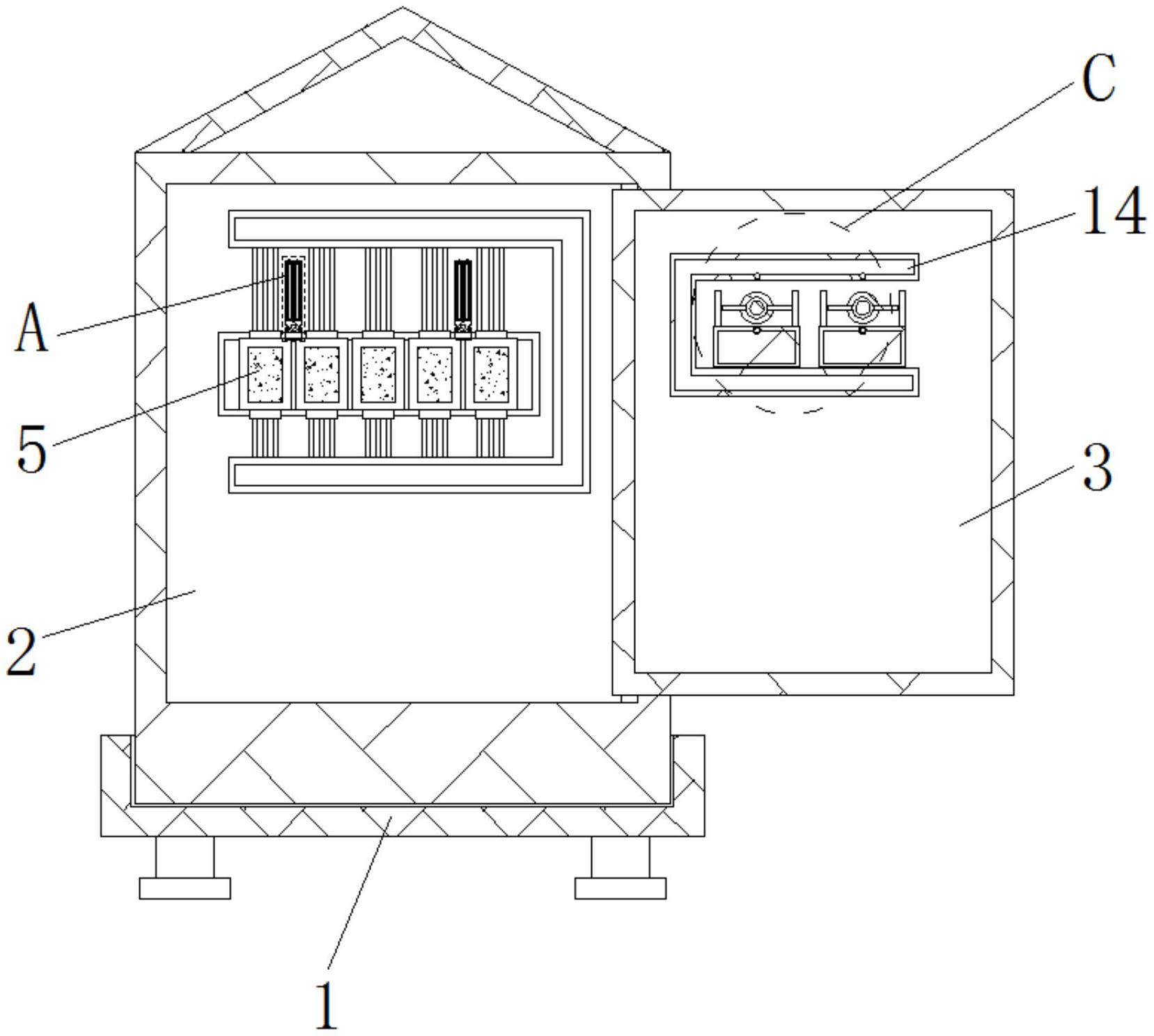 一种具有散热功能的电力箱专利图