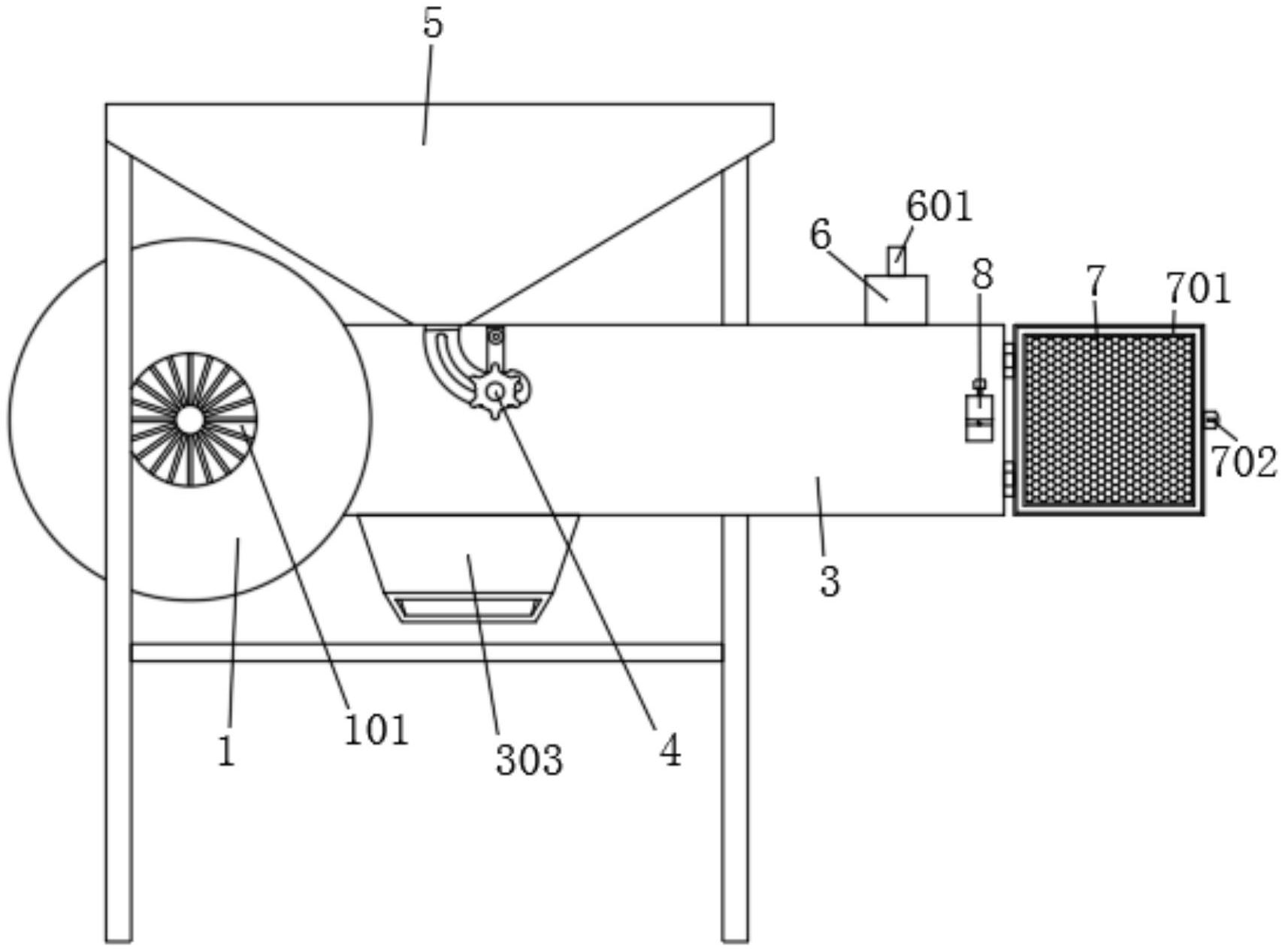 一种农用谷物电动风车筛选机专利图