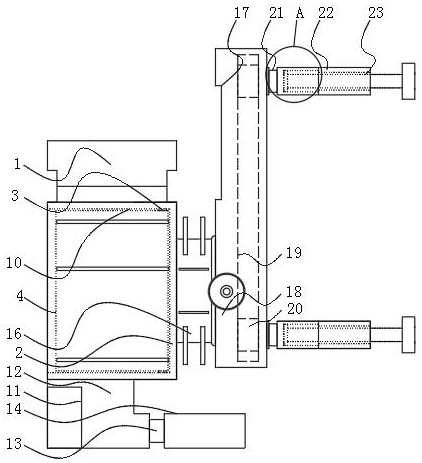 一种针筒加工用具有定位结构的装配设备专利图