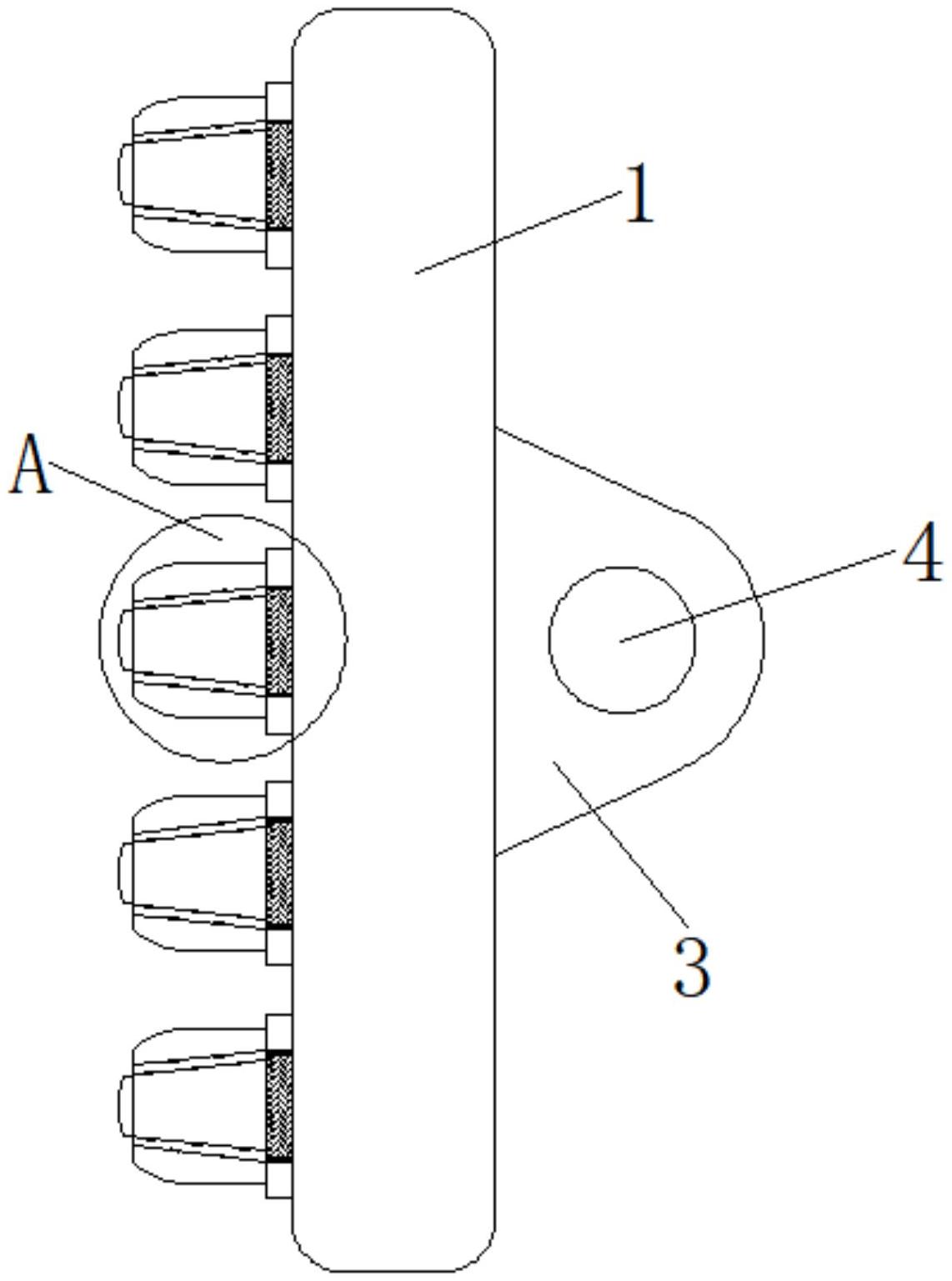 一种弹力橡胶管管端连接固定结构专利图
