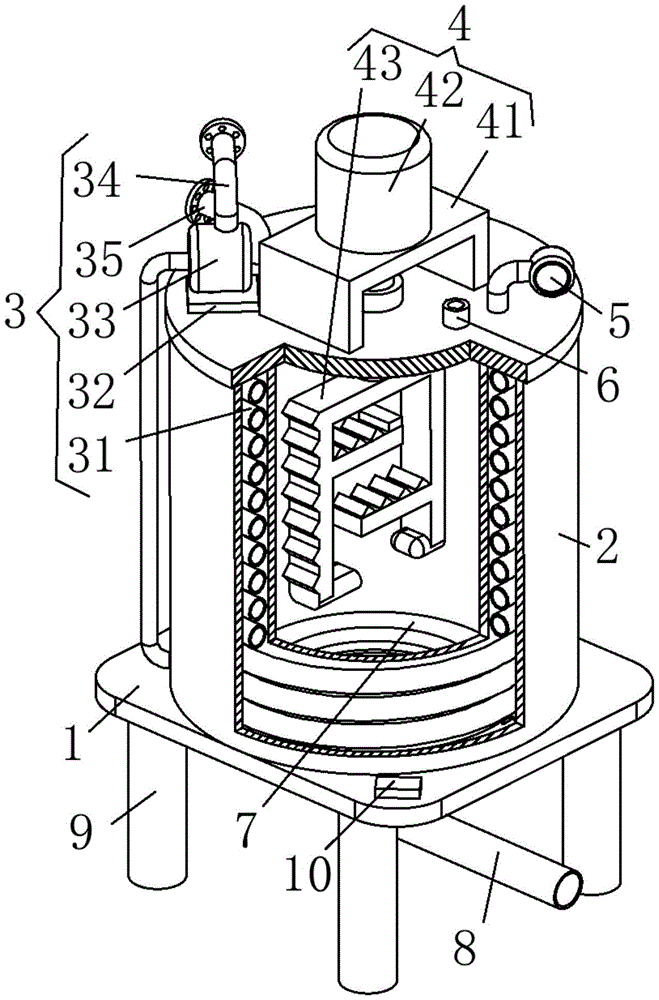 一种化工用结晶釜专利图