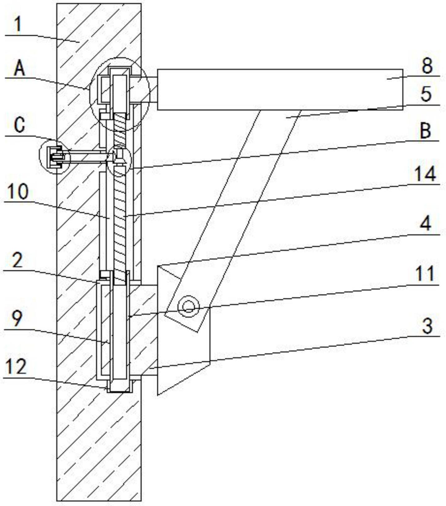 一种桥梁施工牛腿结构装置专利图