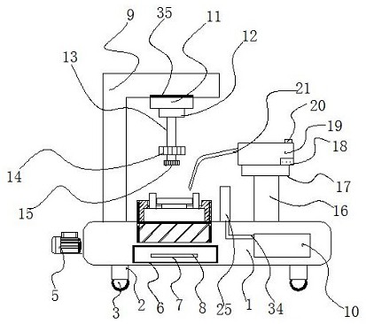 一种齿轮加工用具有复位功能的插齿机专利图片