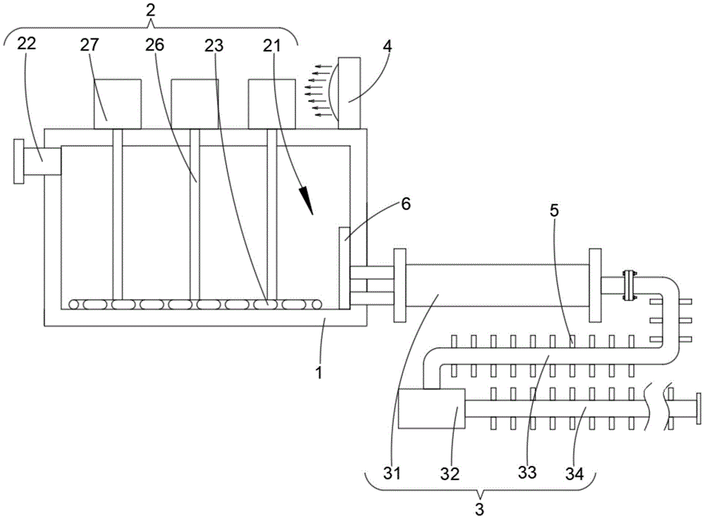 一种加工业高温污水降温装置专利图