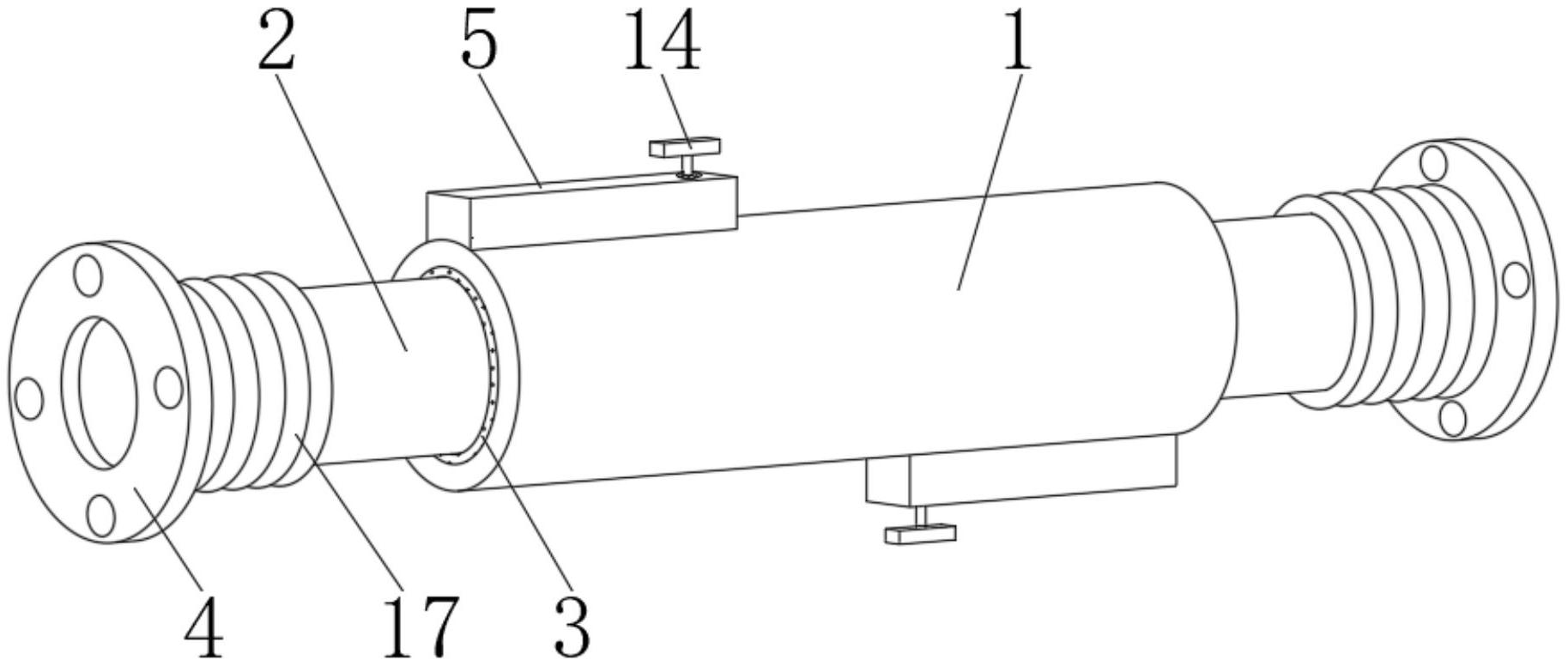 一种具有伸缩功能的PE管结构专利图