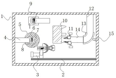 一种电动机生产用具有外壳自动组装的设备专利图