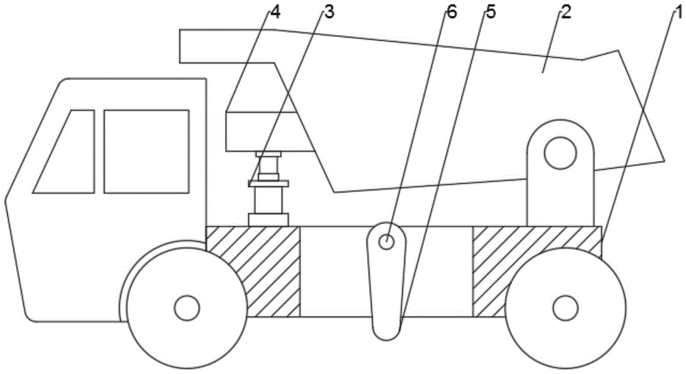 一种带有抖料功能的垃圾运输车专利图