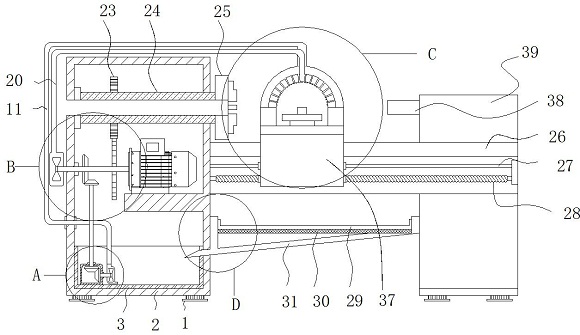 一种电动机转轴生产用具有散热功能设备专利图片